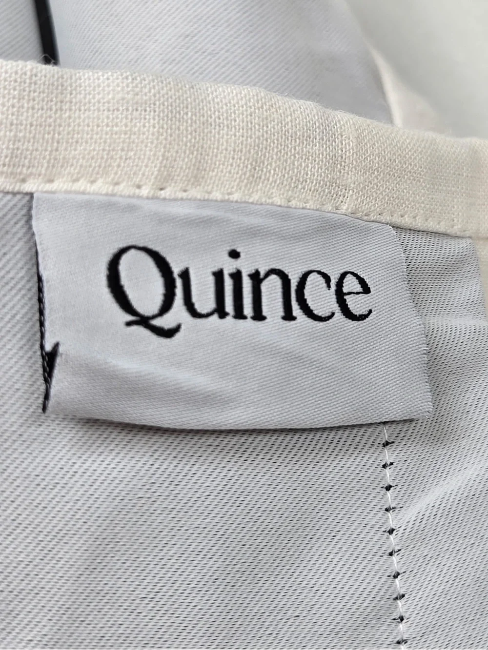 QUINCE Set Of 2 48x96 European Linen True Blackout Curtains Cream 0476